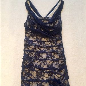 Short lace floral Express dress